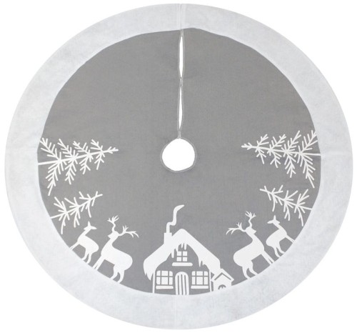 Przejdź do produktu Mata pod choinkę "Renifery", srebrna, rozm. 90 cm
