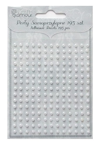 Przejdź do produktu Pearły samoprzylepne 3mm, 195szt Craft