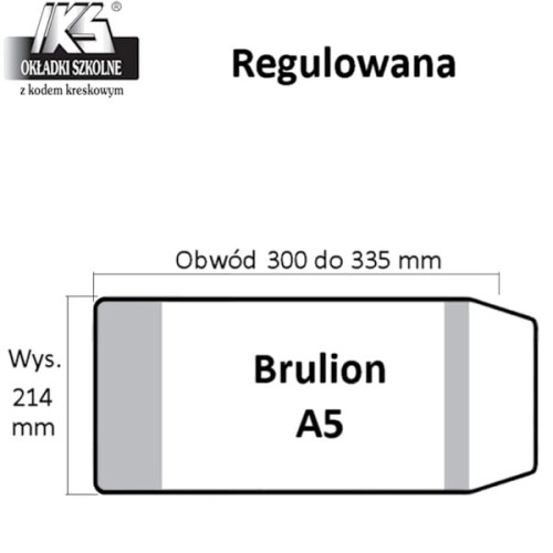 Przejdź do produktu Okładka na brulion A5 wys. 214mm x obw. 300mm - 33