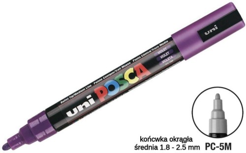 Przejdź do produktu Marker pigmentowy Posca PC-5M fiolet, Uni
