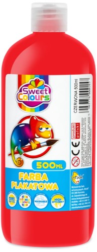 Przejdź do produktu OT FARBA PLAKATOWA 500ML CZERWONY