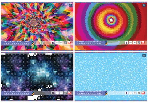 Przejdź do produktu Papier holograficzny samoprzylepny B4 6 ark., Interdruk