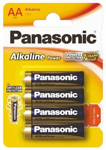 Przejdź do produktu Baterie LR6 (AA) 1.5V alkaliczne blist. 4 szt., Panasonic