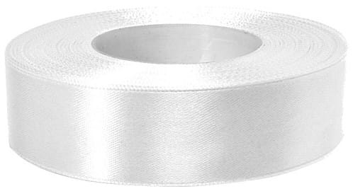 Przejdź do produktu Wstążka satynowa biała 25 mm 32 mb. AX25-01, Aliga