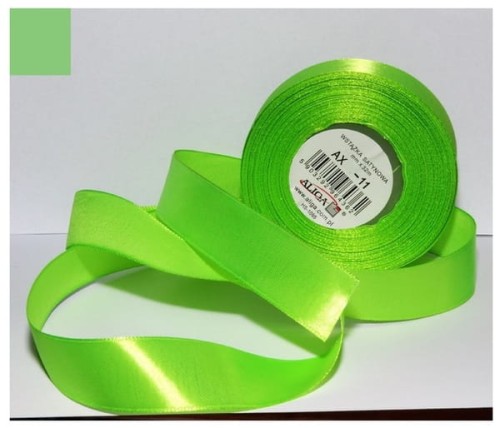 Przejdź do produktu Wstążka satynowa zielona-jasna 25 mm 32 mb. AX25-11, Aliga