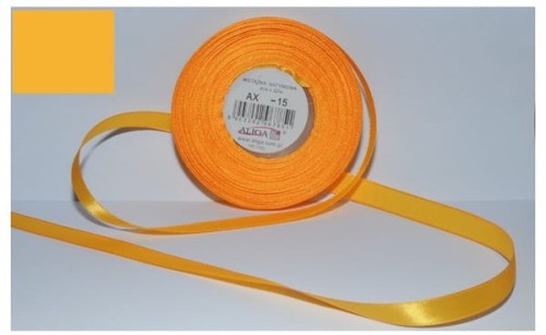 Przejdź do produktu Wstążka satynowa bursztynowa 25 mm 32 mb. AX25-15, Aliga