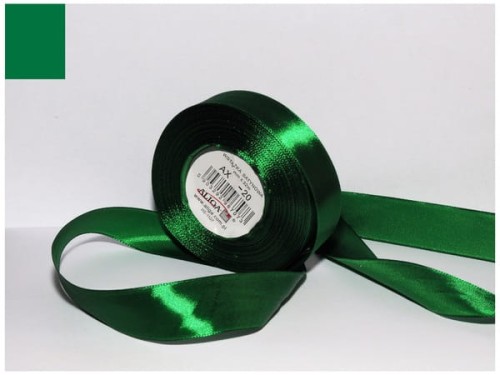 Przejdź do produktu Wstążka satynowa zielona-butelkowa 25 mm 32 mb. AX25-20, Aliga