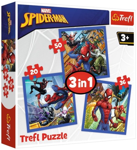 Przejdź do produktu Puzzle 3w1 Pajęcza siła Spiderman 34841 TREFL p8