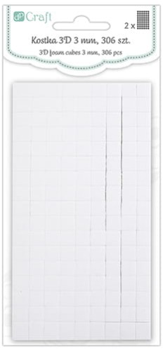 Przejdź do produktu Kostka 3D 3mm, 306szt, Dp Craft