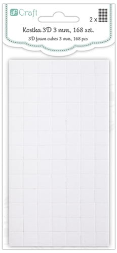 Przejdź do produktu Kostka 3D 3mm, 168szt, Dp Craft