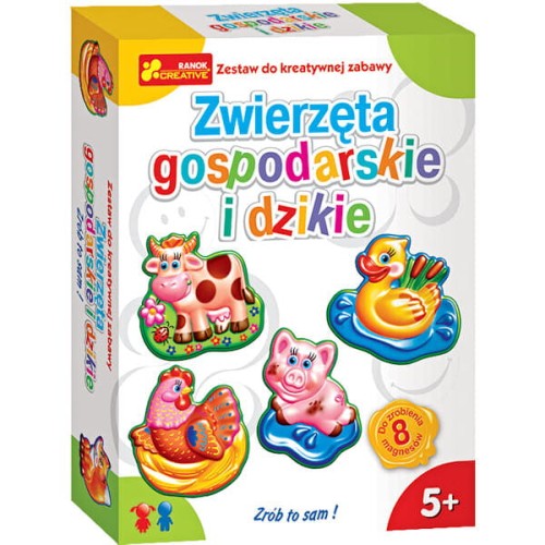 Przejdź do produktu Zestaw kreatywny Zwierzęta gospodarskie i dzikie, Ranok-Creative