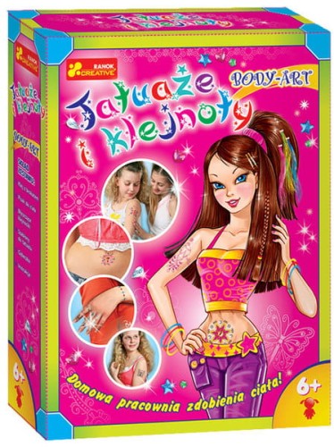 Przejdź do produktu Zestaw dla dziewczynek Body Art Tatuaże i klejnoty, Ranok-Creative