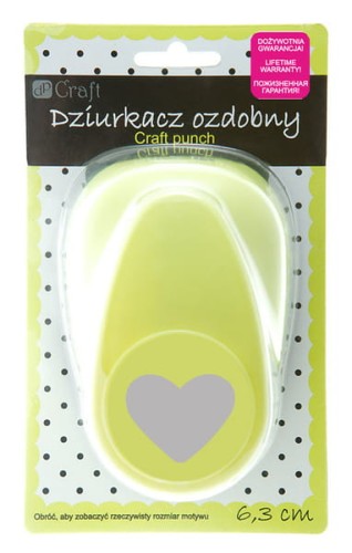 Przejdź do produktu Dziurkacz ozdobny 6.3 cm serce, Dp Craft