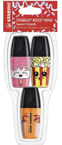 Przejdź do produktu Zakreślacze Boss Mini Sweet 3-kol etui, Stabilo