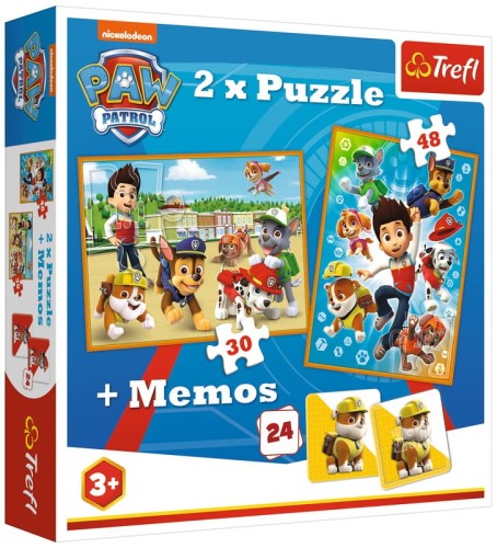 Przejdź do produktu Puzzle 2w1 + memos Psi Patrol na ratunek 90790 Tre
