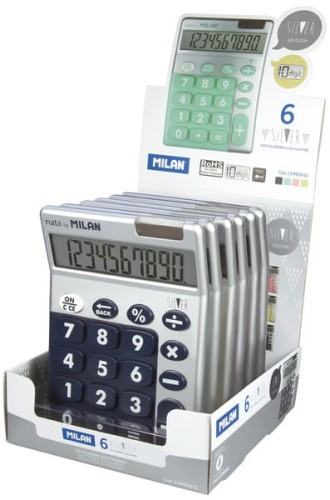 Przejdź do produktu KALKULATORY 10 POZ. SILVER MIX KOL. DISP