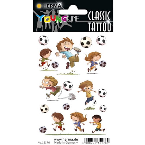 Przejdź do produktu Tatuaże Classic Tattoo Piłka nożna 1 ark. 15176, Herma