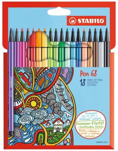 Przejdź do produktu STABILO 6818 FLAMASTER PEN 68 ETUI KARTONOWE 18SZT