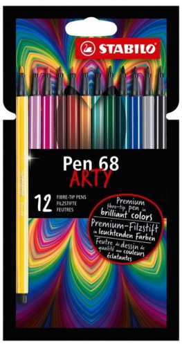 Przejdź do produktu Flamastry STABILO Pen 68 etui 12 szt. ARTY 6812-1-