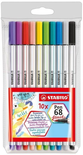 Przejdź do produktu STABILO 568/10-11 FLAMASTRY PEN 68 BRUSH ETUI 10SZT