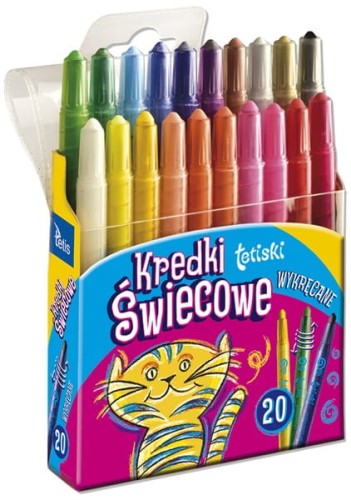 Przejdź do produktu Kredki Świecowe Tetiski wykręcane 20