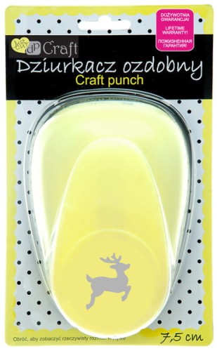 Przejdź do produktu Dziurkacz ozdobny 7,5cm renifer, Dp Craft