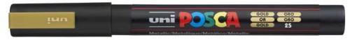 Przejdź do produktu Marker pigmentowy Posca PC-3M złoty, Uni