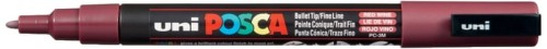 Przejdź do produktu Marker pigmentowy Posca PC-3M ciemno-czerwony, Uni