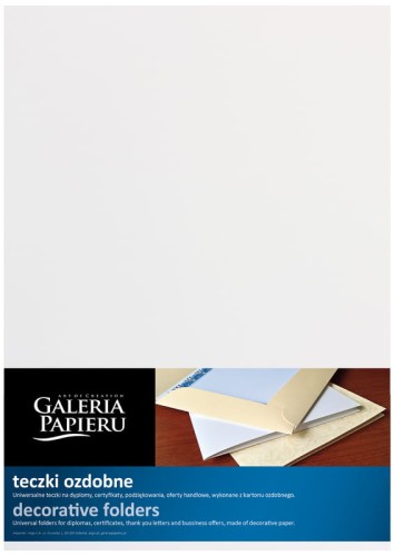 Przejdź do produktu Teczka ozdobna millenium diamentowa biel, Galeria Papieru