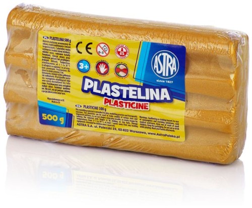 Przejdź do produktu PLASTELINA METALICZNA ZŁOTA ASTRA 500G 8742