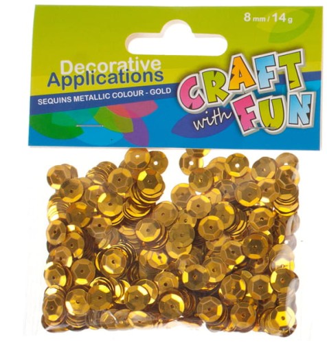 Przejdź do produktu Cekiny metalic guzik 8mm złote Craft with Fun