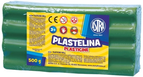 Przejdź do produktu PLASTELINA ASTRA 500G ZIELONA 303117009