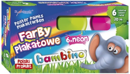 Przejdź do produktu Farby plakatowe 6-kol., 20 ml., neon, St.Majewski