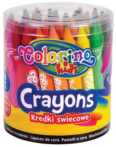 Przejdź do produktu Kredki świecowe w wiaderku 48 kolorów  Colorino