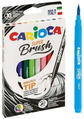 Przejdź do produktu PISAKI CARIOCA BRUSH TIP 10 KOL 9379