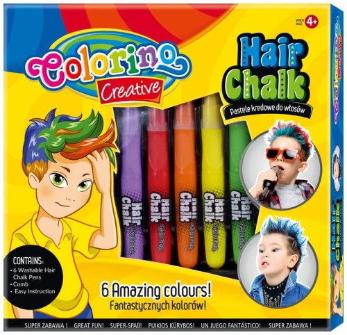 Przejdź do produktu Zestaw pasteli kredowych do włosów boys 6szt. Standard Kids Creative