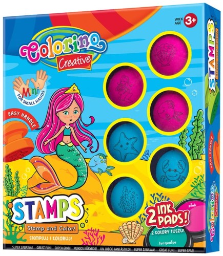 Przejdź do produktu Zestaw stempelków SYRENKA 6 szt. Colorino Kids