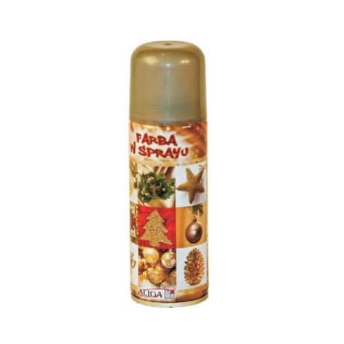 Przejdź do produktu Farba w aerozolu (spray) złota 250ml, FS-100, Aliga