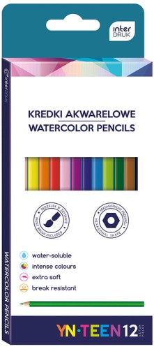 Przejdź do produktu Kredki 12-kol. akwarelowe, Noster