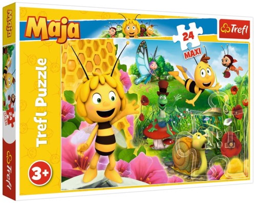 Przejdź do produktu Puzzle 24-Maxi W świecie Pszczółki Mai 14297 TREFL