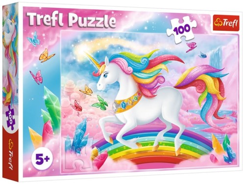 Przejdź do produktu Puzzle 100el W kryształowym świecie jednorożców 16