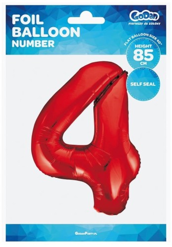 Przejdź do produktu Balon foliowy ""Cyfra 4"