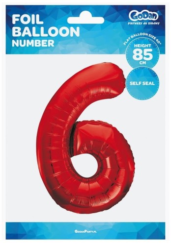 Przejdź do produktu Balon foliowy ""Cyfra 6"