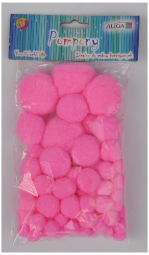 Przejdź do produktu Pompony różowe POM-004, Aliga