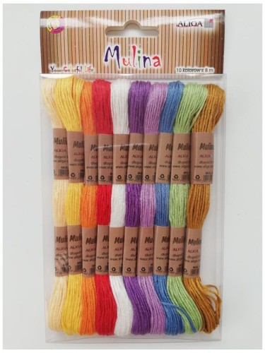 Przejdź do produktu Mulina 8m mix op. 10szt. MUL-3129, Aliga