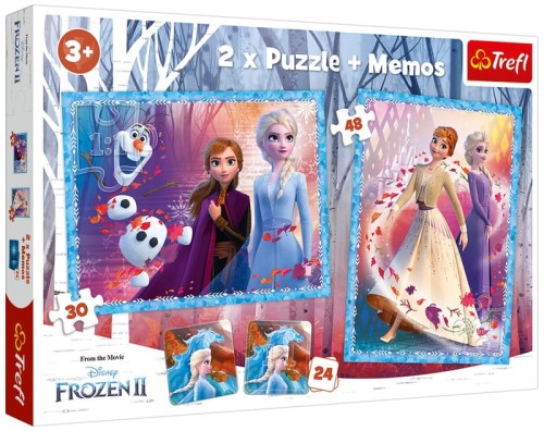 Przejdź do produktu Puzzle 2w1 + memos - Tajemnicza Kraina Disney Froz