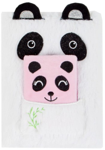 Przejdź do produktu PAMIETNIK PLUSZ ZAM 148X210 STK PANDA PB 12/48