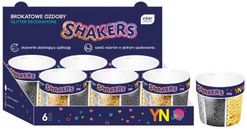 Przejdź do produktu Ozdoby brokatowe Shakers, Interdruk