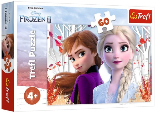 Przejdź do produktu Puzzle 60el Zaczarowany świat Anny i Elsy. Frozen
