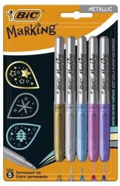 Przejdź do produktu Markery permanentne Marking Color kpl. 5-kol. metalicznych, BiC